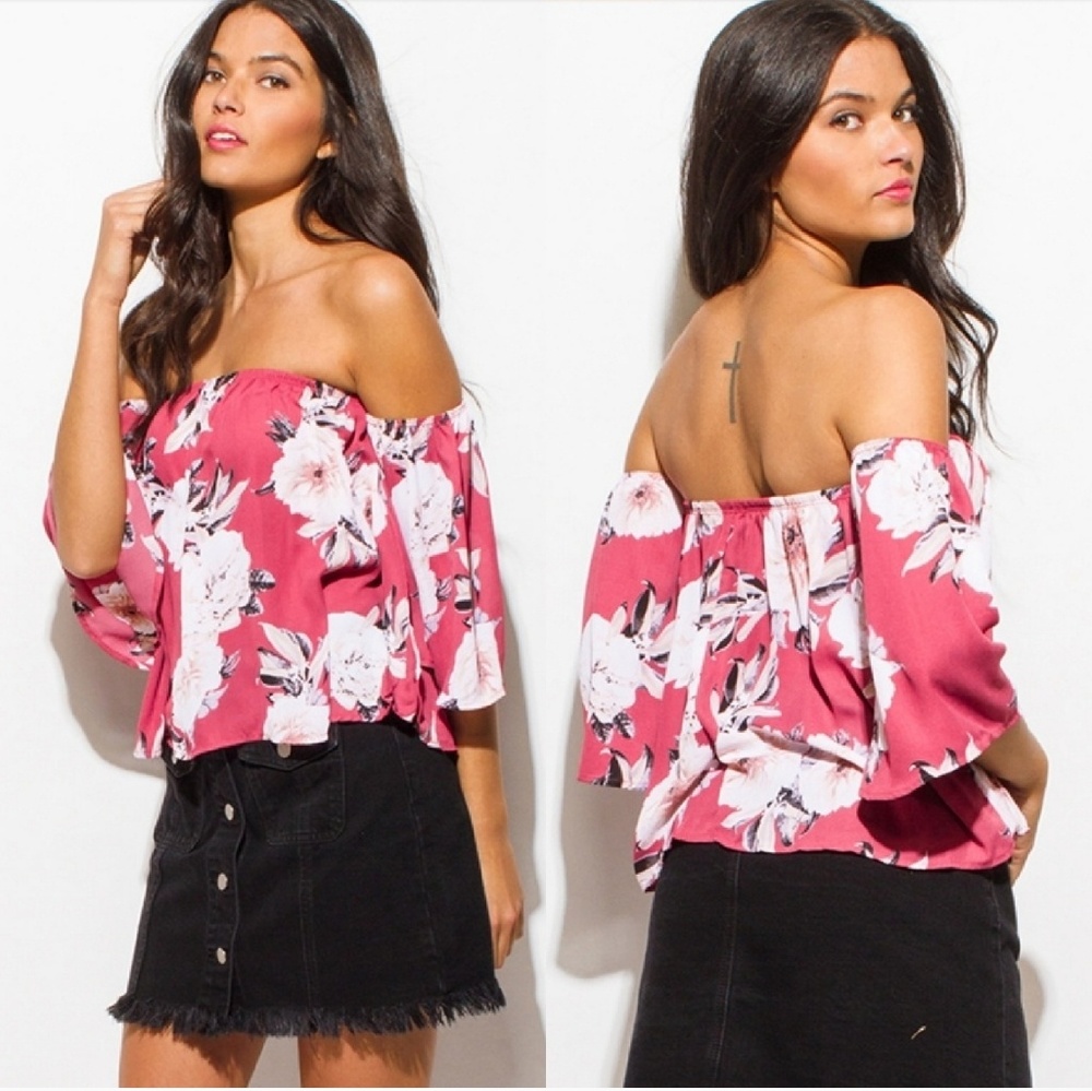 Floral Off The Shoulder Blouse
